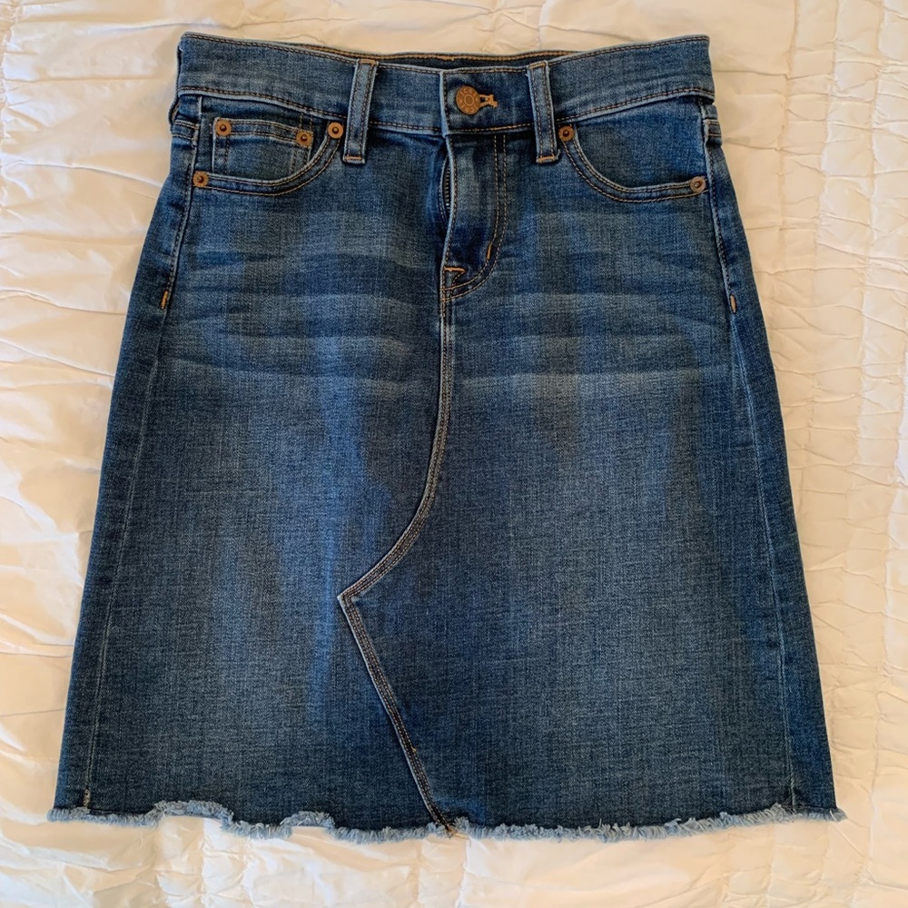 Never worn J. Crew Jean skirt